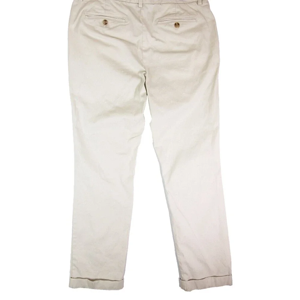 Vineyard Vines Men's Size W34 X L34 Khaki Tan Flat Front Straight Leg Pants